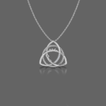 Celtic Knot Shaped Customised Name Pendant