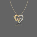 Gleaming Heart Name Pendant