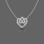 Tailored Two Hearts Name Pendant