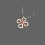 Four Leaf Customised Name Pendant