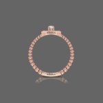 Emerald Halo Ring