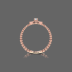 Pear Halo Ring