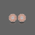 Lacy Petal Dance Diamond Earring