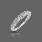 Solemn Diamond Wedding Band