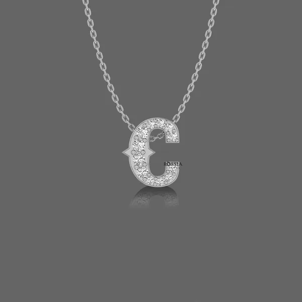 Letter "C" Gold Pendant