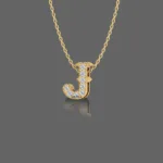 Letter "J" Gold Pendant