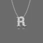 Letter "R" Gold Pendant