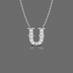 Letter "U" Gold Pendant