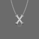 Letter "X" Gold Pendant