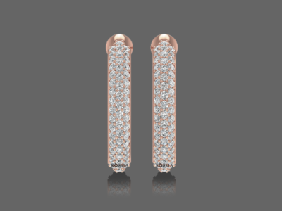 Boho Beauty Hoops Diamond Earrings