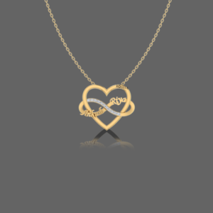 Heart Infinity Name Pendant