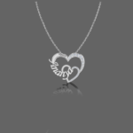 Gleaming Heart Name Pendant