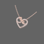 Shimmering Heart Infinity Tailored Name Pendant