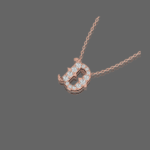 Letter "D" Gold Pendant