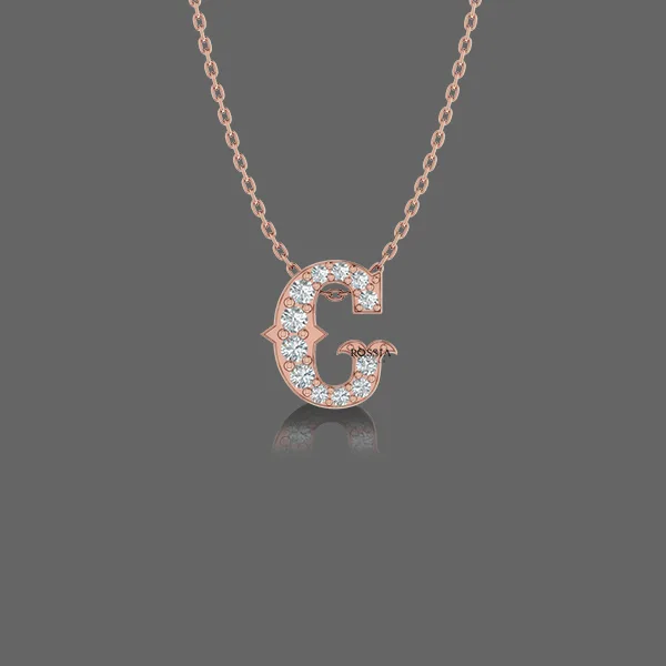 Letter "G" Gold Pendant