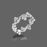 Osier Berry Bling Wedding Band