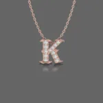 Letter "K" Gold Pendant