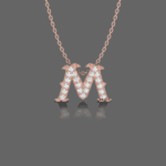 Letter "M" Gold Pendant