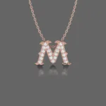 Letter "M" Gold Pendant