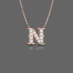 Letter "N" Gold Pendant