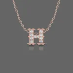 Letter "H" Gold Pendant