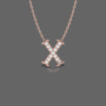 Letter "X" Gold Pendant