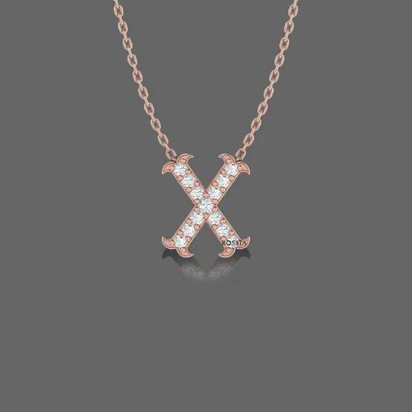 Letter "X" Gold Pendant