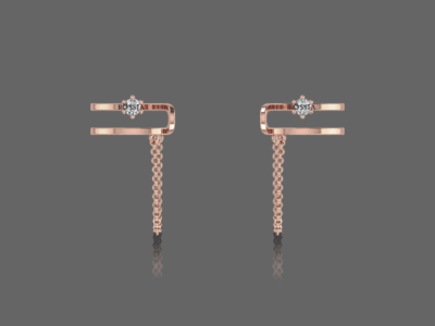 Glistening Diamond Ear Cuff