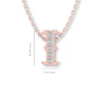 Letter "I" Gold Pendant - Image 10