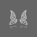 Sparkling Elegance Diamond Butterfly Earrings For Kids