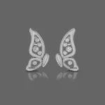 Sparkling Elegance Diamond Butterfly Earrings For Kids