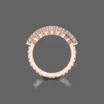 Charming Wedding Band with Stunning Shank