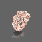 Radiant Diamond Wedding Band