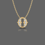 Letter "O" Gold Pendant