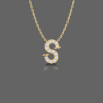 Letter "S" Gold Pendant