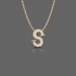 Letter "S" Gold Pendant