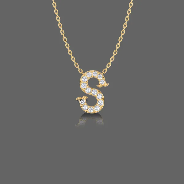 Letter "S" Gold Pendant