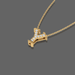 Letter "Y" Gold Pendant