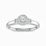Artistic-Natural-Diamond-Ring-White-Gold-Front-View