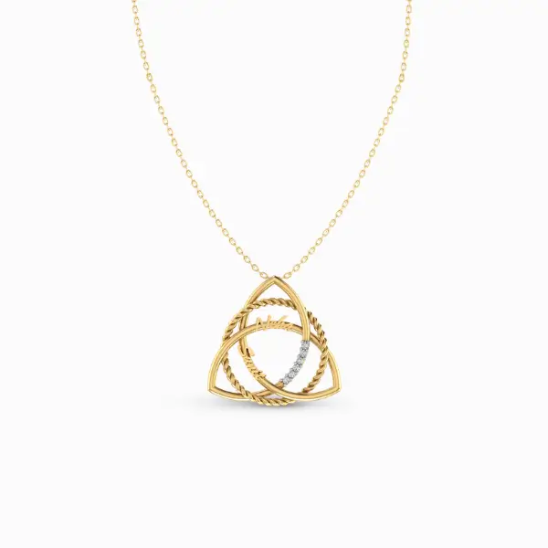 Celtic-Knot-Shaped-Customised-Name-Pendant-Yellow-Gold-Front-View Celtic-Knot-Shaped-Customised-Name-Pendant-Yellow-Gold-Front-View