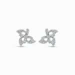 Charming Floral Diamond Earring