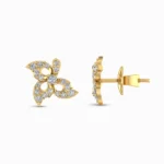 Charming Floral Diamond Earring