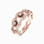 Elegance-Natural-Diamond-Band-Rose-Gold-Side-View