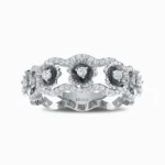 Elegance-Natural-Diamond-Band-White-Gold-Front-View