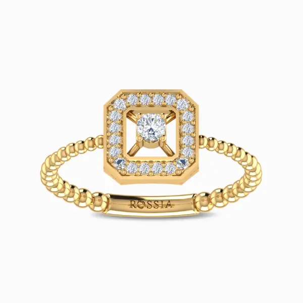 Emerald-Halo-Natural-Diamond-Ring-Yellow-Gold-Front-View Emerald-Halo-Natural-Diamond-Ring-Yellow-Gold-Front-View
