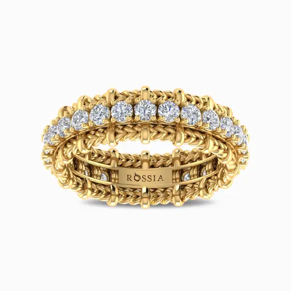 Enchanted-Dreamscape-Natural-Diamond-Band-Yellow-Gold-Front-View