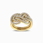 Endearing-Swirl-Natural-Diamond-Cocktail-Ring-Yellow-Gold-Front-View