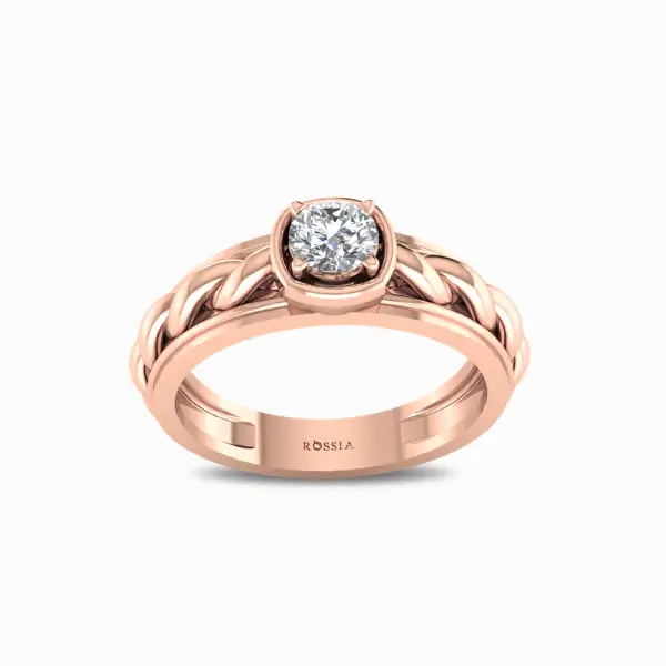 Gentleman’s-Single-Natural-Diamond-Ring-Rose-Gold-Front-View