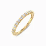 Natural-Diamond-Auroral-Wedding-Band-Yellow-Gold-Side-View