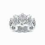 Radiant-Diamond-Wedding-Band-White-Gold-Front-View